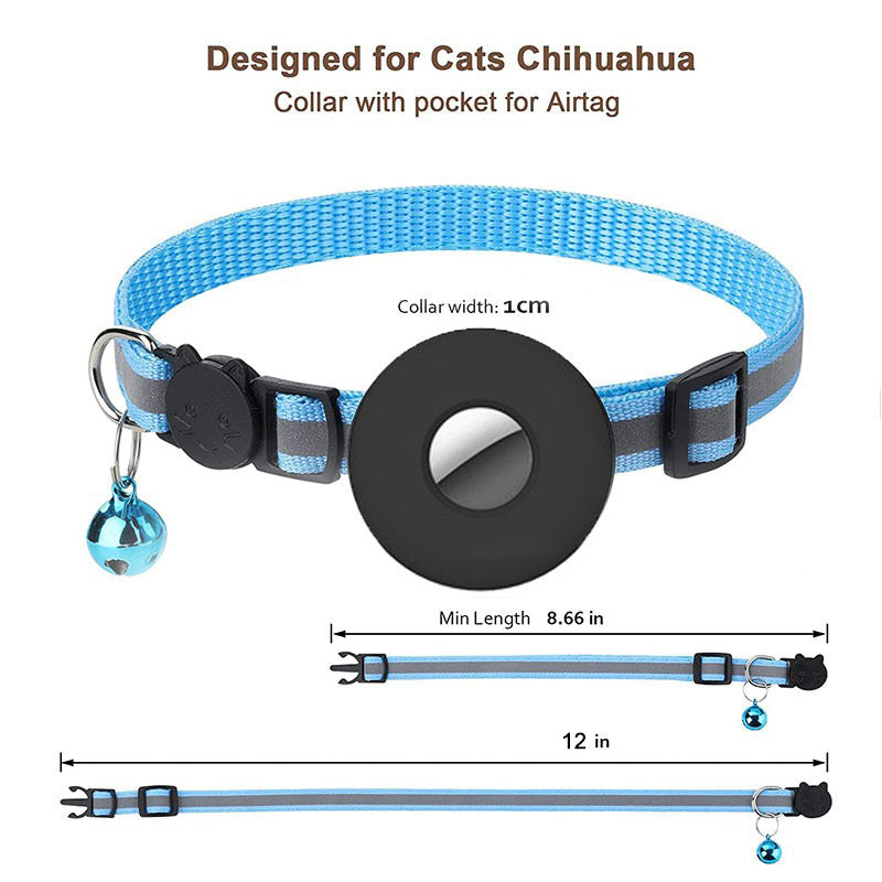 Slim & Discreet AirTag Case for Pets  - Keep Tabs on Your Cat or Dog